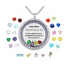 Veeshy Thanks For Being My Mom Birthstone Necklace Floating Locket