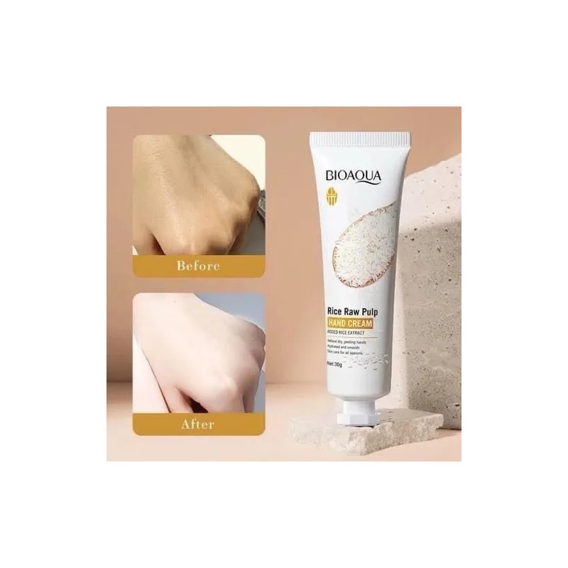 Bioaqua Kit 4 Cremas De Manos Extracto De Arroz Aclara