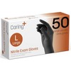 Caring Nitrile Exam Gloves, 50 Count, Powder Free and Not