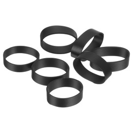 QUARKZMAN Pack of 300 Rubber Bands, 12 x 5 mm Rubber Bands, Rings, Cable Ties, Strong Elastic Bands, Non-Slip for Cable Wrapping, Bag Packaging, Black