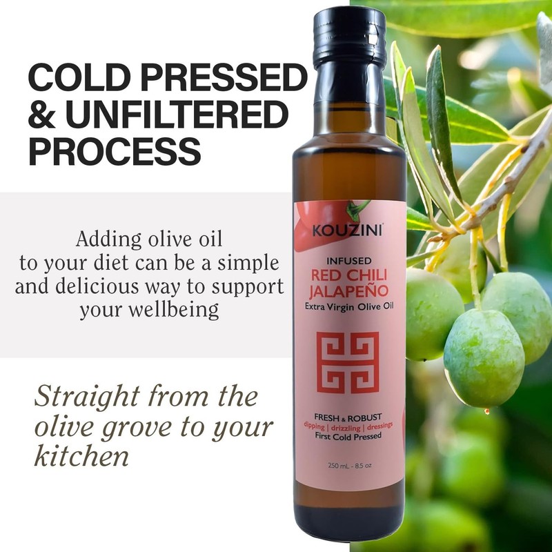 Kouzini Red Chili Jalapeno Co-Pressed Extra Virgin Olive Oil
