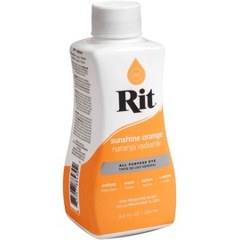 8 fl. oz. Bottle of Rit Fabric Dye - Color = Sunshine Orange