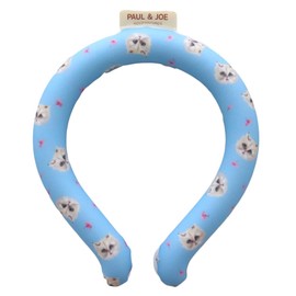 Paul & Joe 001212-0005-01 Gypsy Neck Ring, Naturally Freezing at 28°C, Cooling, Reusable, Cooling Sensation Ring, Heat Protection, Heatstroke Prevention for Adults and Children, Blue, M