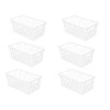 Y.Z.Bros 16inch Freezer Wire Storage Organizer Baskets, Household Refrigerator Bins