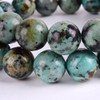 Justinstones Natural A Grade African Turquoise Gemstone 10mm Round Beads