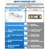 IWIWE Adjustable Sliding Closet Door Floor Guides with Carpet Risers