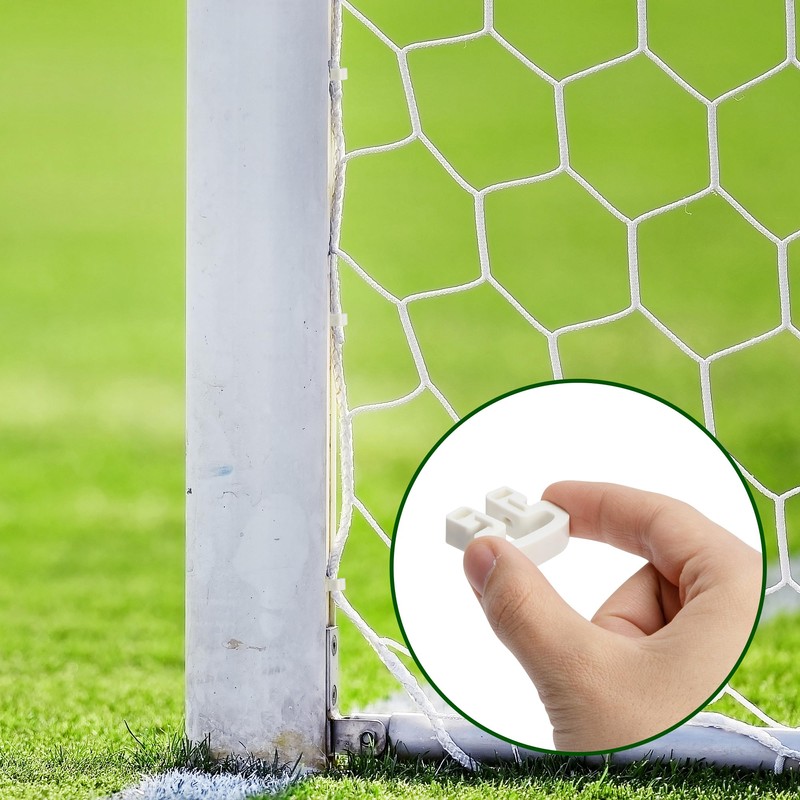 RunNico 50Pcs Soccer Goal Net Clips, Plastic Football Net Clip,
