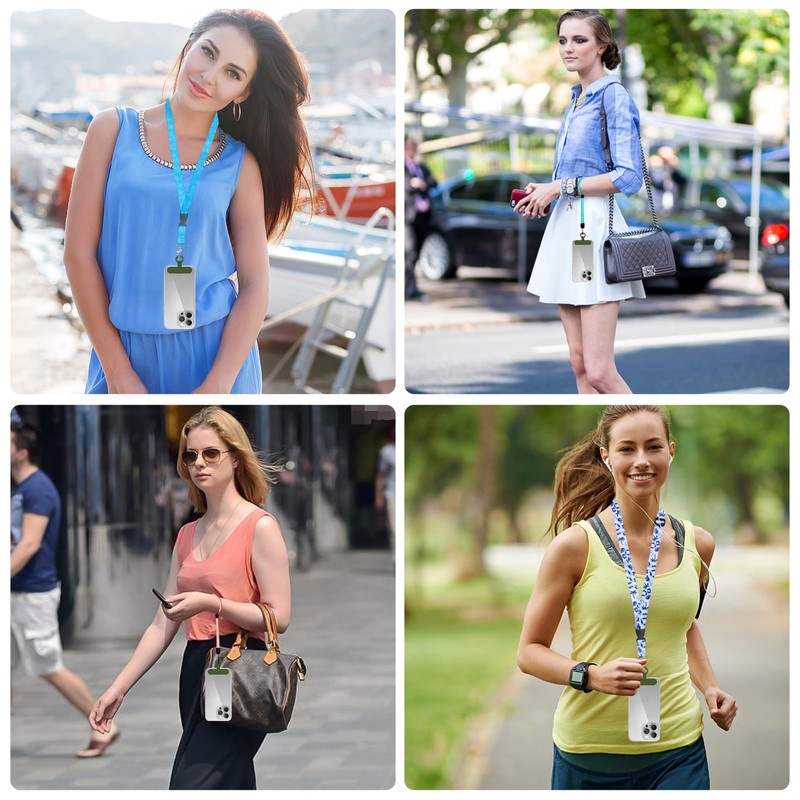 Hovmwey Phone Tether Tab, 2 Pack Cell Phone Lanyard Patch