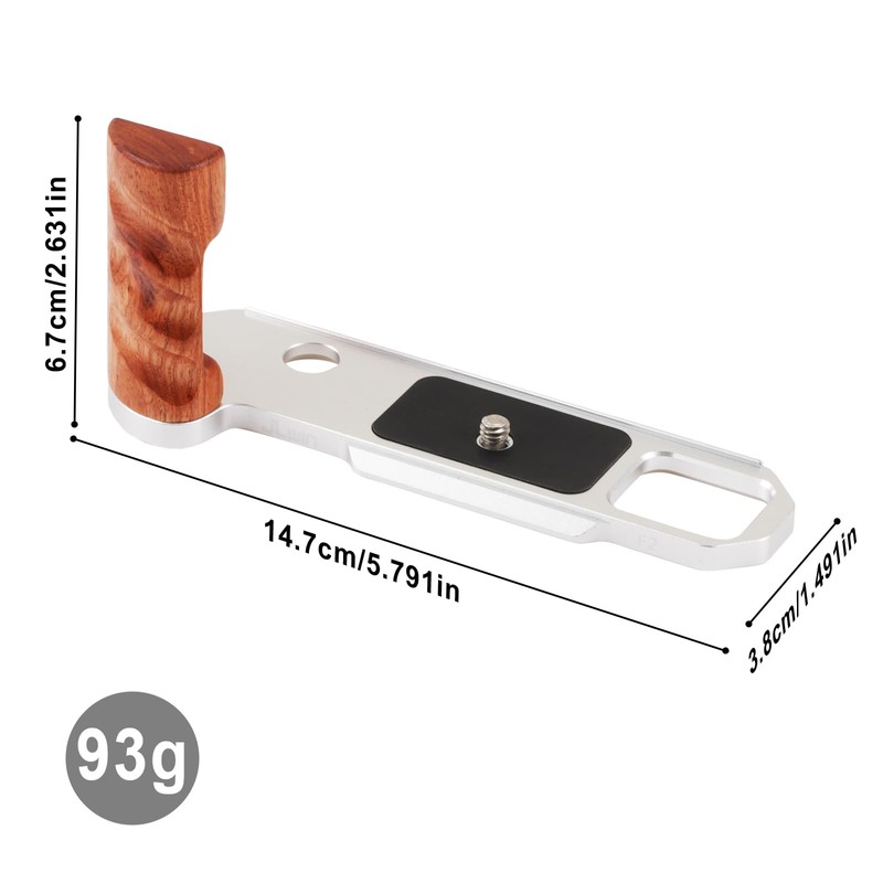 Foto4easy Wooden L-Shape Handle Grip for Nikon F2 Camera with