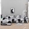 MIFXIN Sectional Sofa Covers L Shape Couch Slipcover 2pcs Stretch