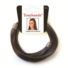 Mia Tonyband-Straight Hair Headband Made of Synthetic/Faux Wig Hair for Women, Teens, Dress Up - Light Brown
