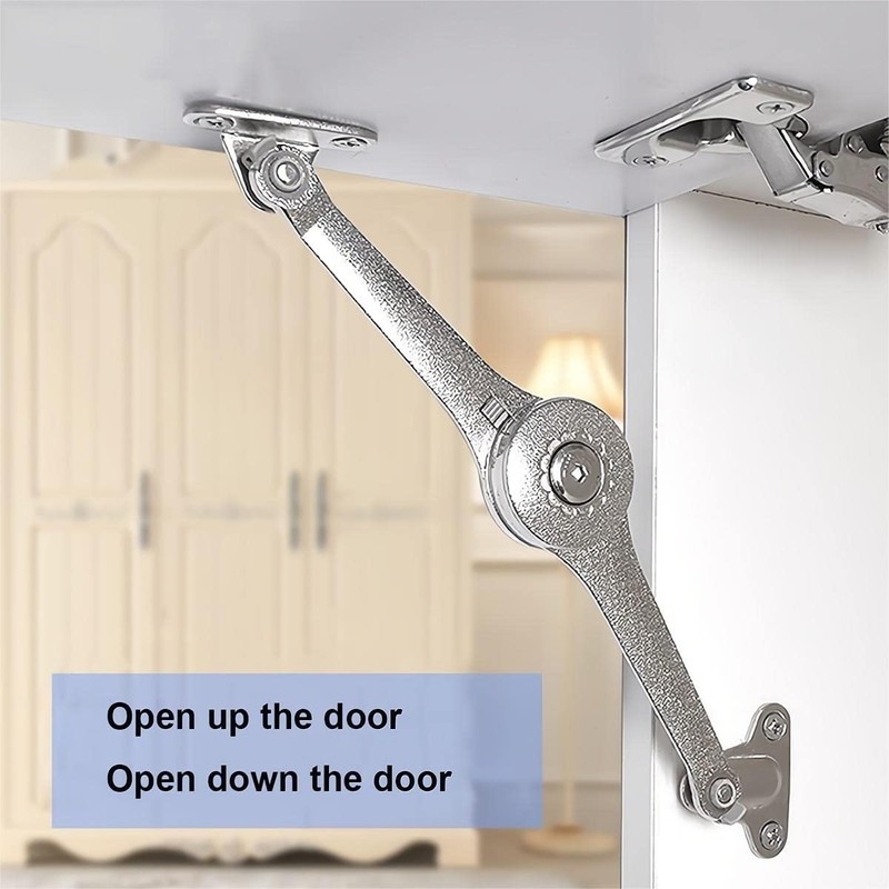 Qrity 2 PCS Adjustable Lift Up Stay Support Hinge -