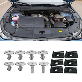 1 Pack 14 Pcs Lower Engine Cover Pin Screws, Splash Shield Screws, Bolts Splash Shield Hardware,90674- Ty2- A01 Compatible with Honda Accord, Civic, CRV 90105-Tba-A00 Replacement Accessories