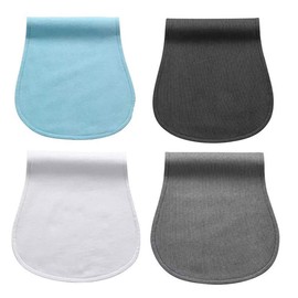 Baby Burp Cloths Set Waterproof Baby Burp Bibs Organic Cotton 4-Pack Feeding Nursing Towel Accessory(K010)