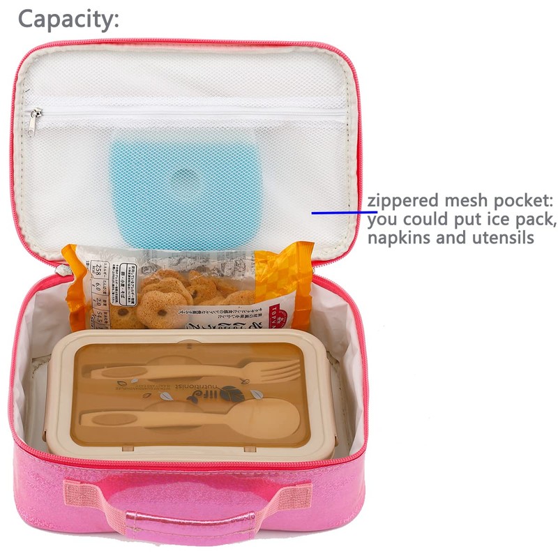 FlowFly Kids Lunch box Insulated Soft Bag Mini Cooler Back