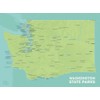 Best Maps Ever Washington State Parks Checklist Map 18x24 Poster