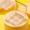 VASANA 2PCS Empty Eyeshadow Palette 4 Grids Plastic Eye Make