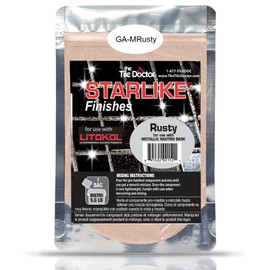 The Tile Doctor Starlike EVO Epoxy Grout with Shimmer Additives - Glitter Grout for Tile, Grout Sealer, Tile Grout Cleaner in One - Spotlight Finishes - Rusty Metallic Collection 85 g (1-Pack)