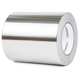 COSIMIXO Silver Aluminum Foil Duct Tape 6 Inches x 55Yards,Heavy Duty,High Temperature Sealing and Patching,Perfect for HVAC,Air Ducts,Foamboard,Metal Repair,Insulation,Dryer Vent and More