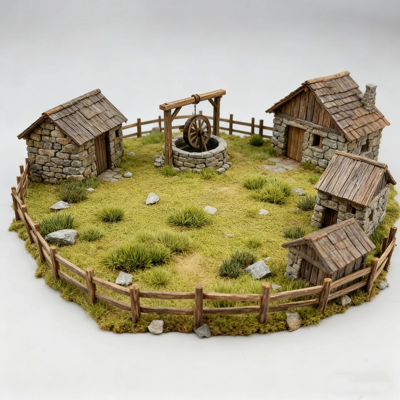 gdeplok Static Grass Mat 5.6 x 4 Inch – Realistic