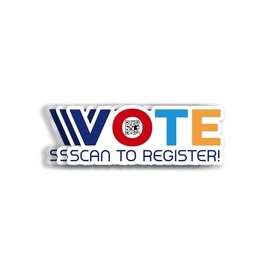 (3 Pack) Qr Code Vote Sticker - Vote Bumper Sticker - Register to Vote Qr Code - 2024 Election Sticker - Vote 2024 Sticker - Vote Democrat Sticker - Go Vote Sticker - Vote Qr Sticker - 3 Inches