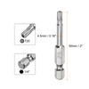 sourcing map 10pcs T20 Security Torx Bit 1/4" Hex Shank