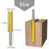 Mesee Set of 2 Pieces Extra Long Straight Router Bit