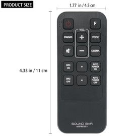 AKB74815311 Replacement Remote Compatible with LG Soundbar System SH3B LAS453 LAS260B LAS160B LAS453B LAC553B SPH3B-W S45A1-D Sub AKB74815301