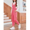 Meikulo Girls Fleece Overalls Kids Warm Winter Loose Casual Jumpsuits