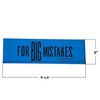 Huge 6.75" 'for Big Mistakes.' Colorful Rubber Pencil Erasers. Rectangular
