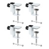 PATIKIL 0.47" Hole Dia. Desk Clamp, 4 Pcs Aluminum Alloy