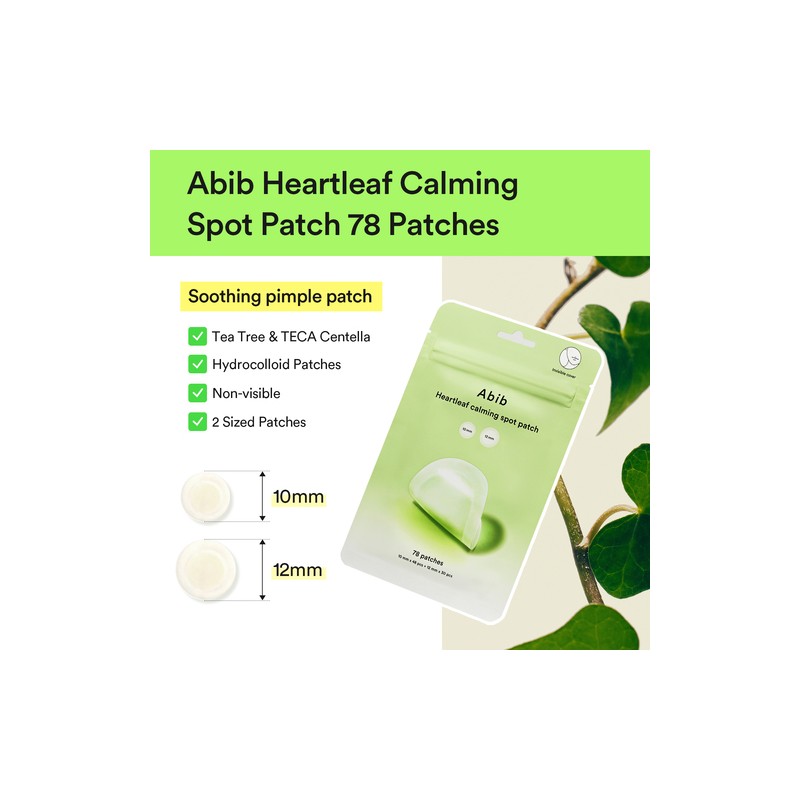 Abib [Abib]Heartleaf Calming Spot Patch 78pcs