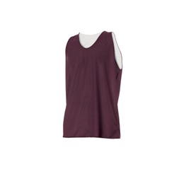 TRENDWAVE SPORTSWEAR Reversible Men's Mesh Performance Athletic Basketball Jerseys for Team (Maroon/White, XXX Large)