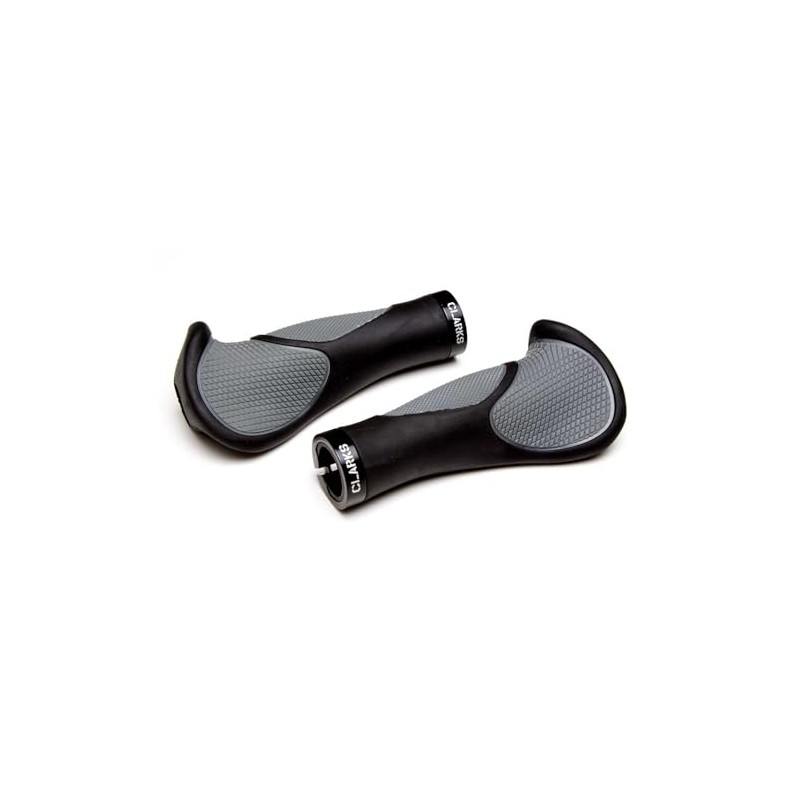 Clarks Cycle Systems CE-233 Ergonomic Lock-On Grips, Black, 130mm