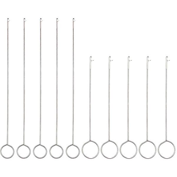 10Pcs Sewing Loop Turner Hook Set (5 Long & 5
