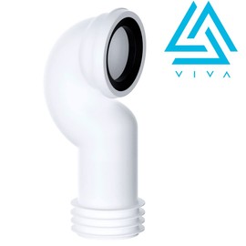 Viva EASI-FIT Swan Neck WC Pan Connector Can be Cut to Size