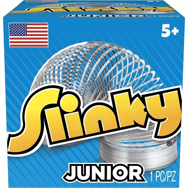 Slinky Pack Juguetes Resortes Slinky Metalico Junior 5 Piezas