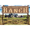 Geschenkeparadies 24 Tin Sign Welcome to The Ranch
