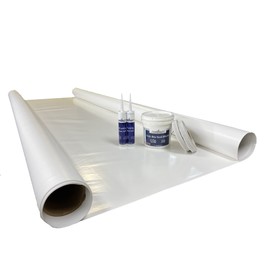 Class A Customs Extreme PVC RV Rubber Roof Kit | 9.5 ft Wide X 5 ft Long | RV Rubber Roof Membrane Kit | RV Camper Trailer Rubber Roof Repair | Motor Home Roof