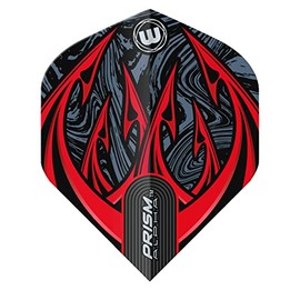 WINMAU Prism Alpha Diablo Dart Flights - 1 Set Per Pack (Total 3 Flights)