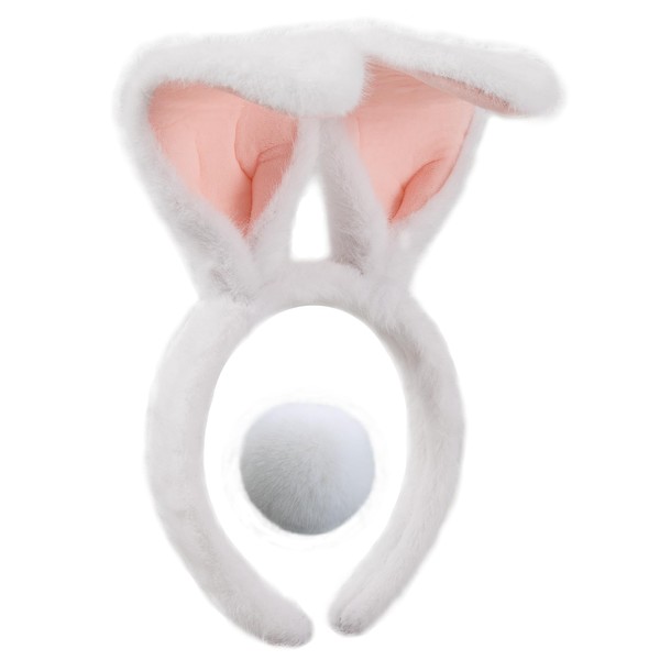 Olivemont Olivemont Easter bunny ears headband and tail for rabbit