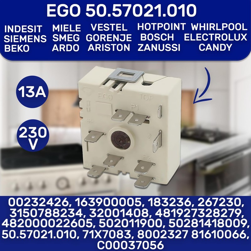 Power Regulator for Burner of Electric Hob with the Original