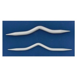 KnitPro KP45503 Aluminium Cable Needles, Set of 2, Aluminium , Grey