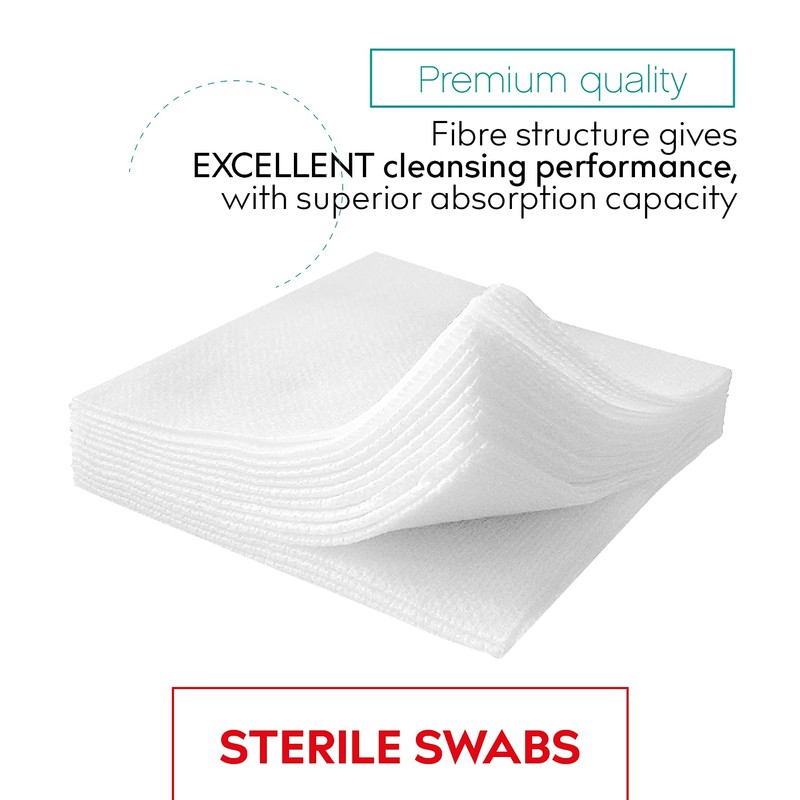 Medrull Non-Woven Sterile Ultra Soft 4-Ply Compresses - 10 x