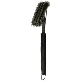 Noza Tec BBQ Grill Brush-Best Barbecue Grill Cleaner - 18"- 4 Stainless Steel Brushes in 1 - Ideal for Char-Broil, Weber, Porcelain and Infrared Grills - Free Handy Bag