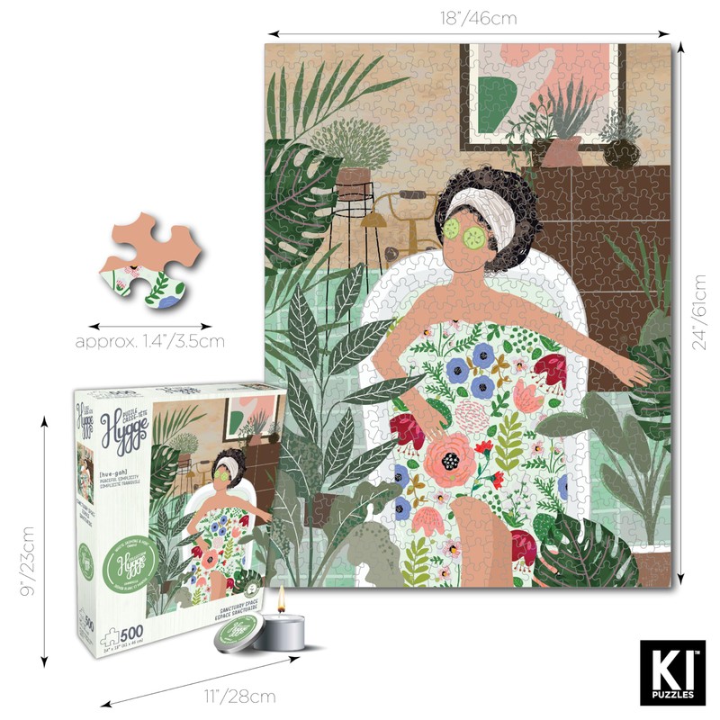 500 Piece Puzzle for Adults Hygge Sanctuary Space Aromatherapy Jigsaw