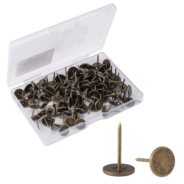100pcs Heavy Duty Thumb Tacks, Alloy Flat Head Push Pins
