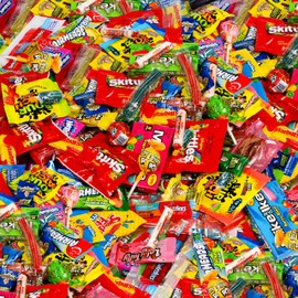 Bulk Candy Mix Variety Pack – 2lb Assortment of Individually Wrapped Chewy & Hard Sweets - Candy for Party Favors, Goodie Bags, Buffets, Office Snacks, Birthday Treats, and Gifting