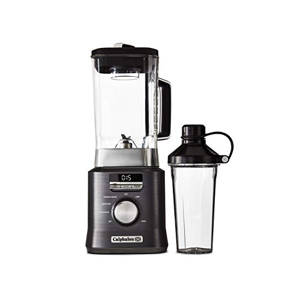 Calphalon Auto-Speed 68 Oz Blender with Blend-N-Go Smoothie Cup and