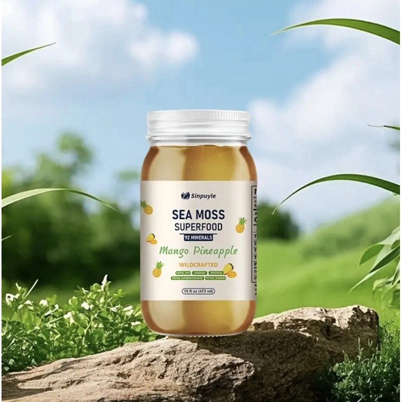 Sea Moss Gel Pineapple Mango Sea Moss Superfood 92 Minerals